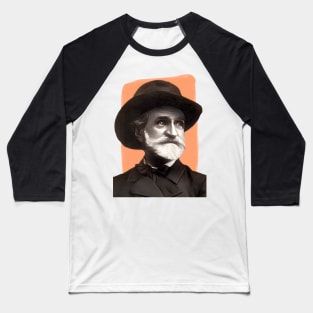 Italian Composer Giuseppe Verdi - orange - illustration Baseball T-Shirt
